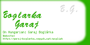 boglarka garaj business card